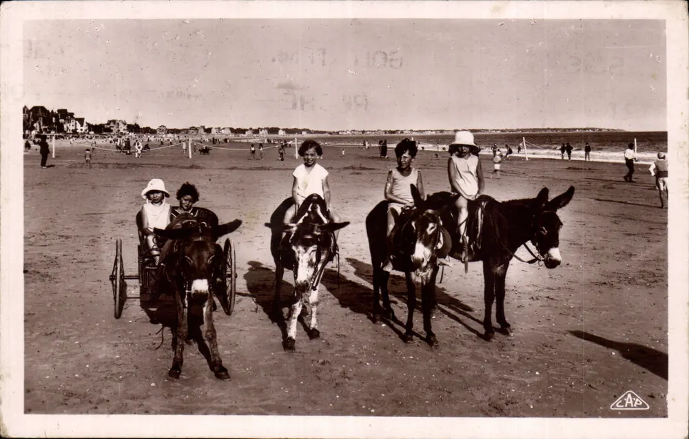 Eselsritte am Strand — La Baule — CAP - Vorderseite