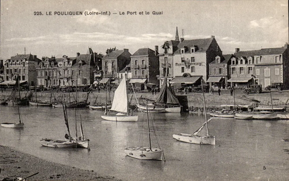 Le Pouliguen (Loire-Inf.) — Der Hafen und der Kai — F. Chapeau, Nantes, n°225 - Vorderseite