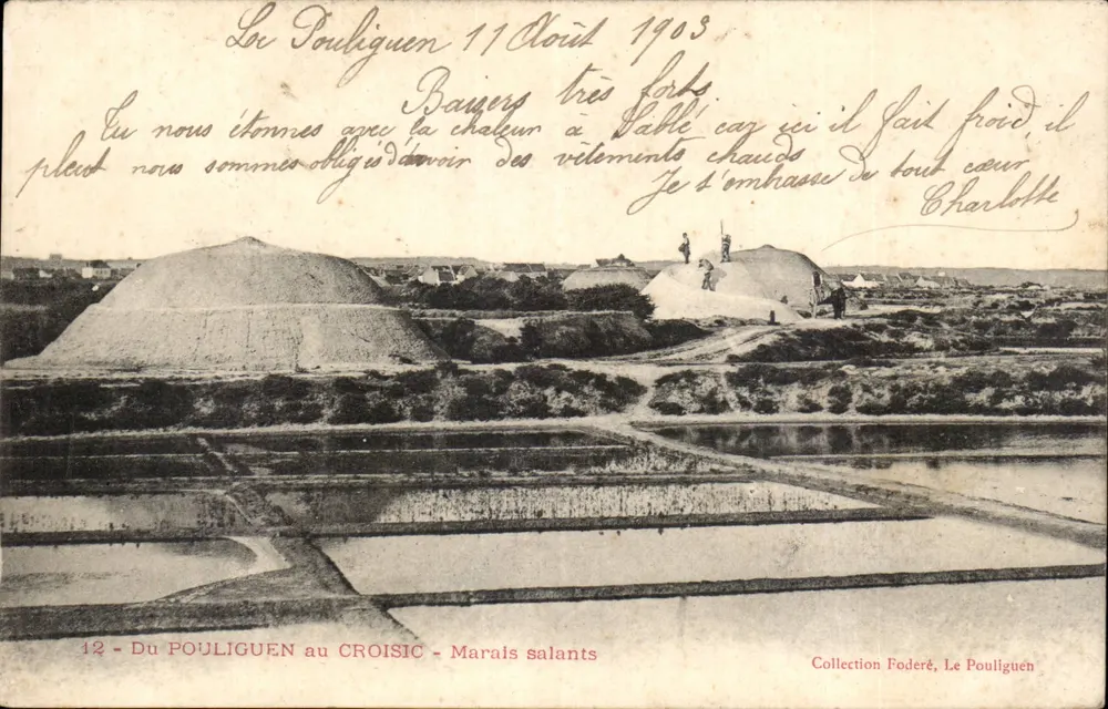 Von POULIGUEN nach CROISIS — Salzseen — Sammlung Foderé, Le Pouliguen - Vorderseite
