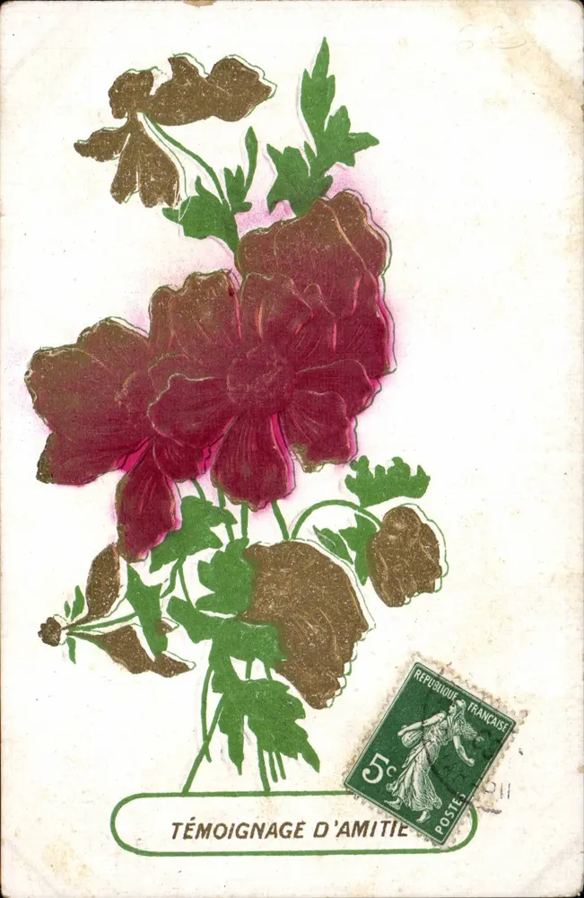 Mohnblüte — Zeugnis der Freundschaft — Unbekannter Verlag - Vorderseite