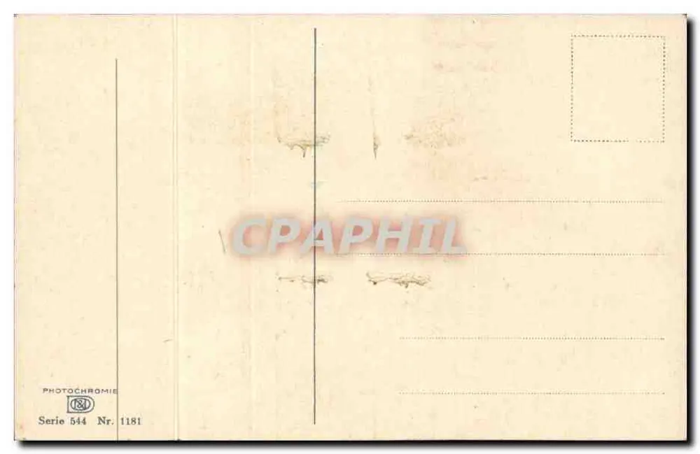 साइक्लेमेंस के बूंद - फोटोक्रोमिया छाप, श्रृंखला 544, संख्या 1181 - पीछे