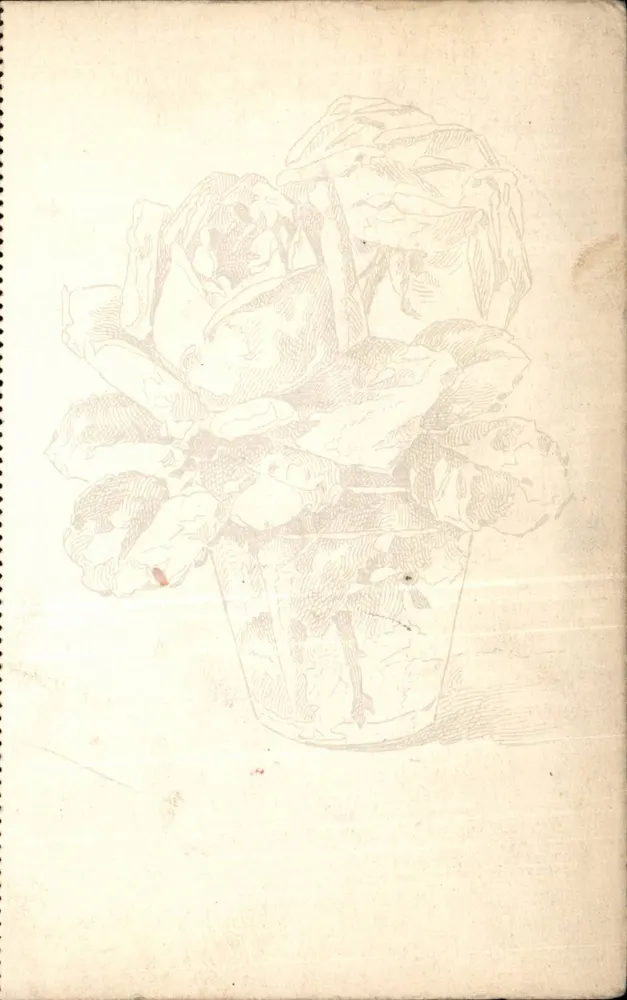 Arranjo de flores — gravura — editor desconhecido - Frente
