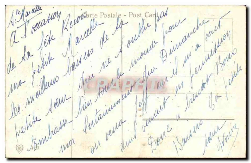 Blumenbouquet — Verlag Régine Pihetor, Nr. 47 - Rückseite