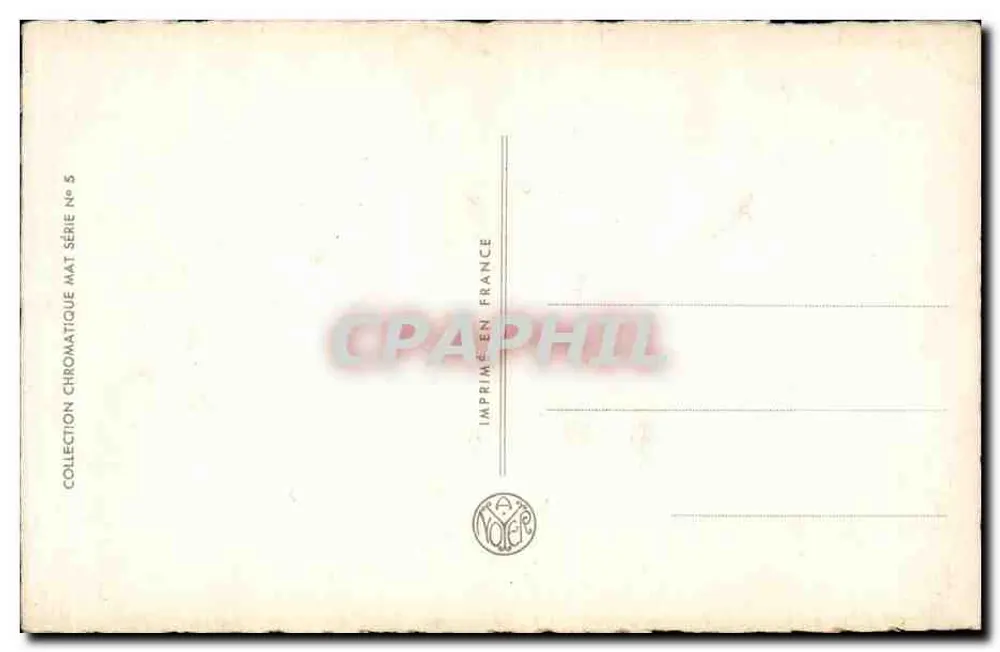 Glaïeuls — antieke ansichtkaartcollectie serie n°5 — uitgever Noièr - Achterkant