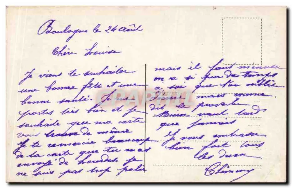 Blumenstrauß — Heilige Louise — Verlag SD Nr. 2227 - Rückseite