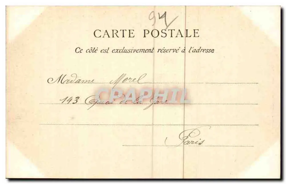 Bois de Vincennes — Pavilhão das Florestas — Edição Saint-Mandé - Verso
