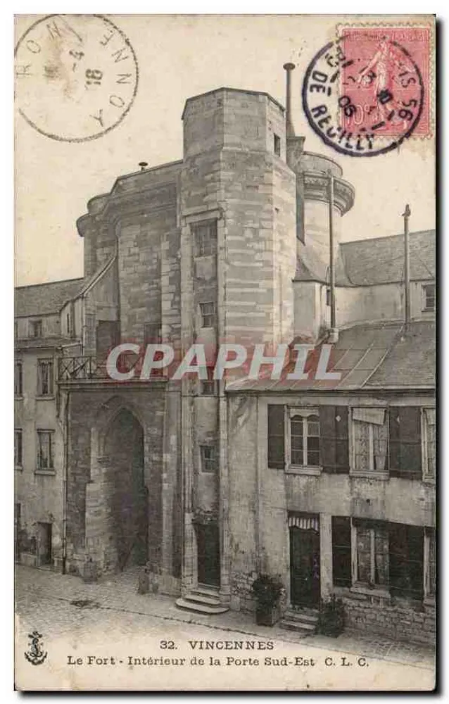 Vincennes - Interior da Porta Sudeste — C.L.C. — editor C.L.C. n°32 - Frente