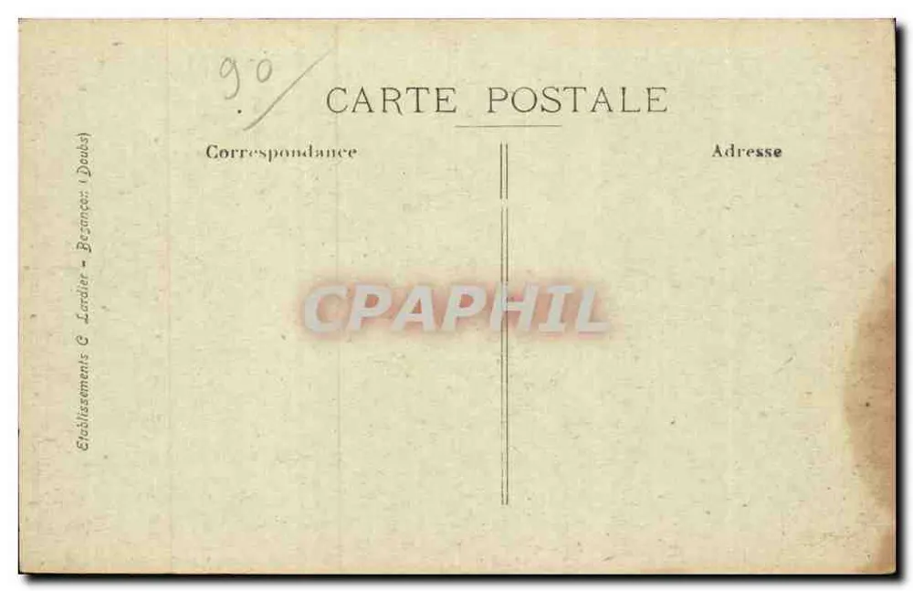 Belfort — O Liceu — Editor C-Lu, n° 1032 - Verso