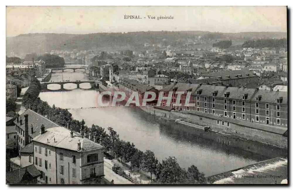 Épinal - Vista geral — editor Bunion J. Armand, Épinal (Dépt. Vosges) - Frente