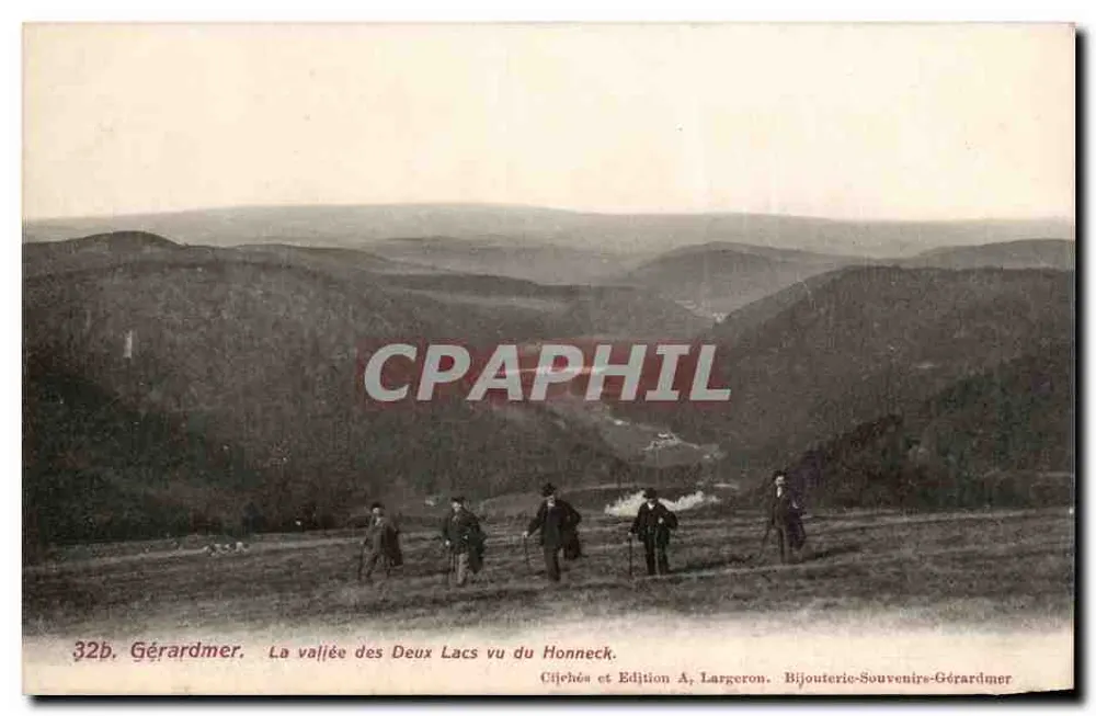 A vallé dos Dois Lagos visto do Honneck — Gérardmer — Edição A, Largeron - Frente