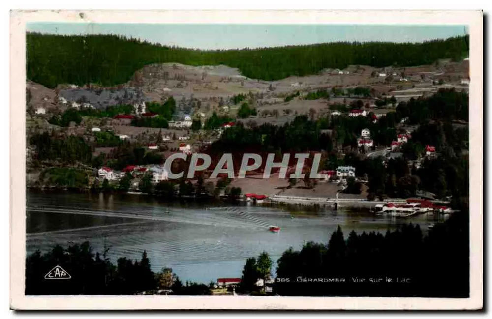 Gérardmer — Vista do Lago — editor A.P. n° 386 - Frente