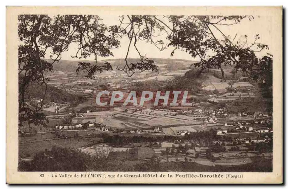 Die Tal von FAYMONT — Ansicht des Grand-Hôtel de la Feuillée-Dorothée (Vosges) — n°83 - Vorderseite