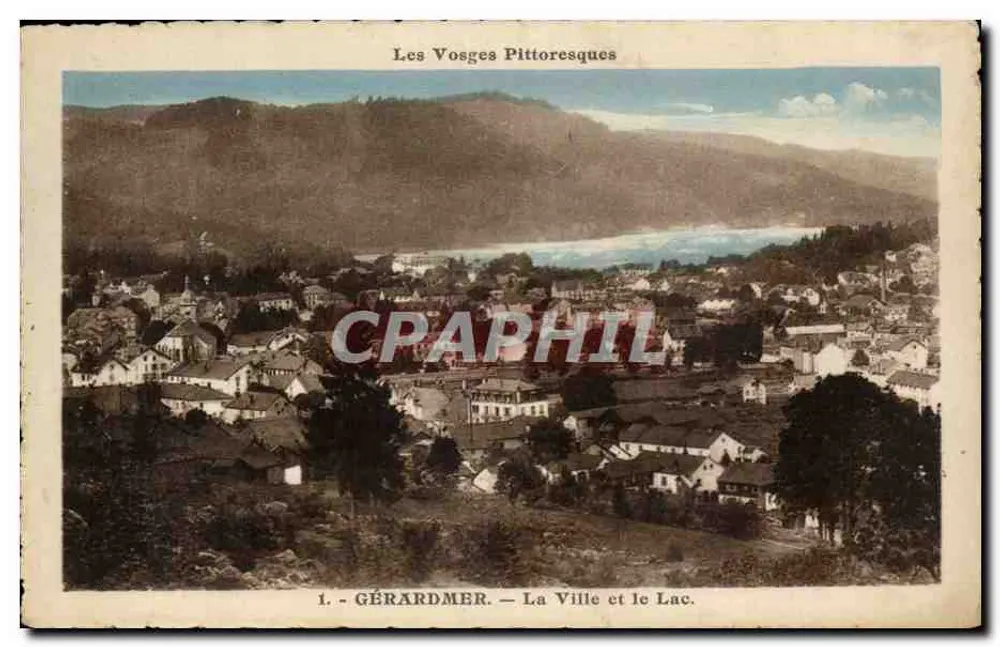 Gérardmer — A Cidade e o Lago — Os Vosges Pitorescos - Frente