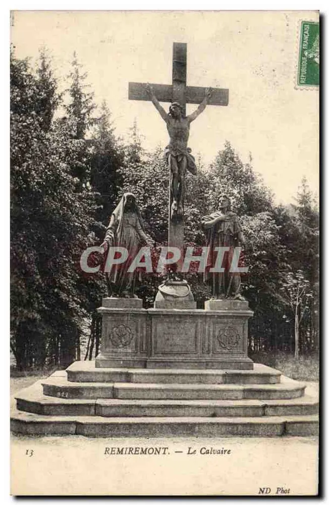 Remiremont — Widok na Kalwarię — ND Phot - Awers