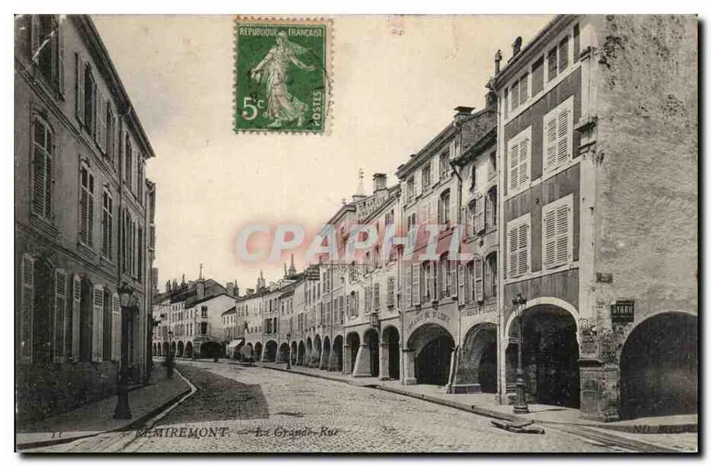 Remiremont — A Grande-Rua — Editor J. Darr - Frente