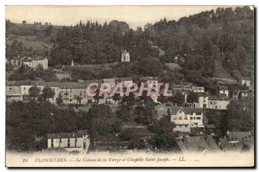 Plombières — Ansicht des Coteau de la Vierge und Kapelle Saint-Joseph — LL. - Vorderseite
