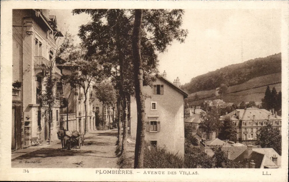 Plombières — Aleja Villas — H. Bacheller, n°34 - Awers