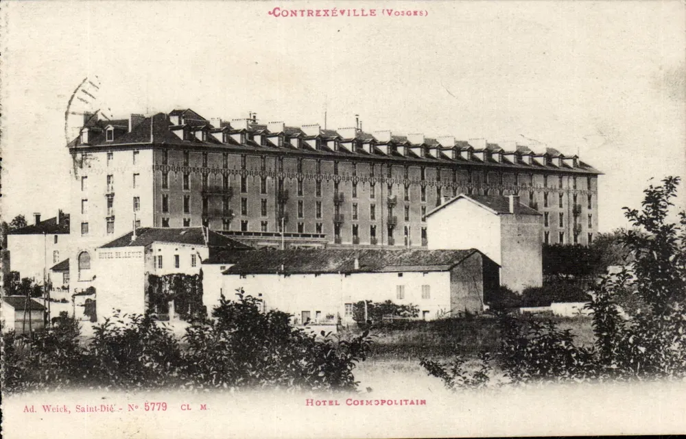 Contrexéville (Vosges) — Hotel Cosmopolitain — Ad. Weick, Saint-Dié, nr 5779 - Awers