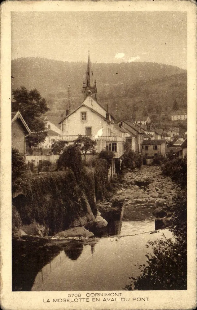 La Moselotte beneden de brug — Cornimont — Braun & Cie, Imp. Édit. Mailhouse-Dornach - Voorkant
