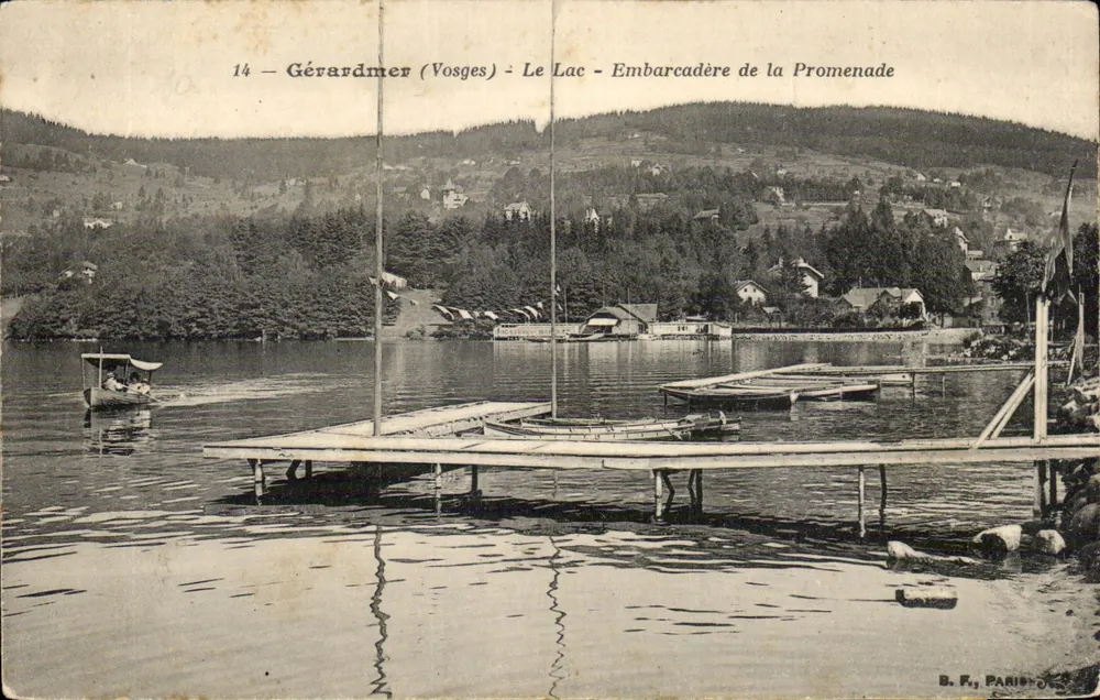 Gérardmer (Vosges) — O Lago — Embarcação da Passeio — B. F. PARISOTO - Frente