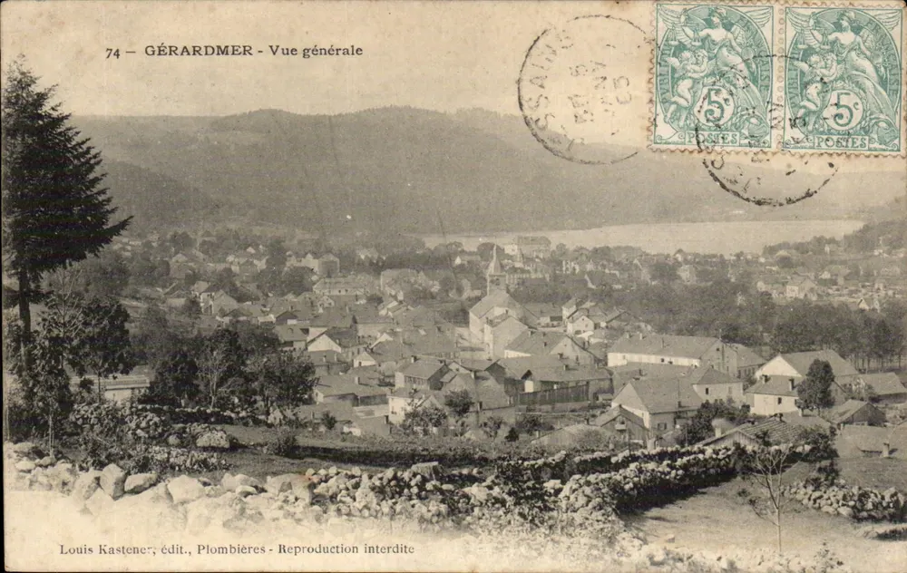 Gérardmer — Widok ogólny — Louis Kastener, wyd., Plombières - Awers