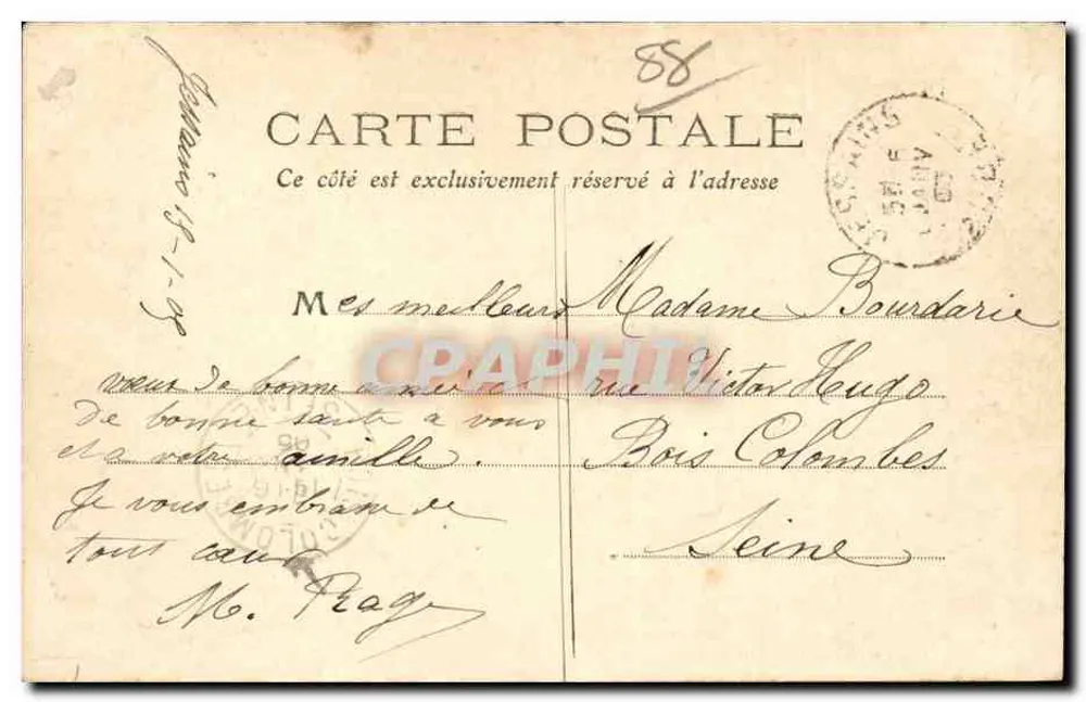 Gérardmer — Widok ogólny — Louis Kastener, wyd., Plombières - Rewers
