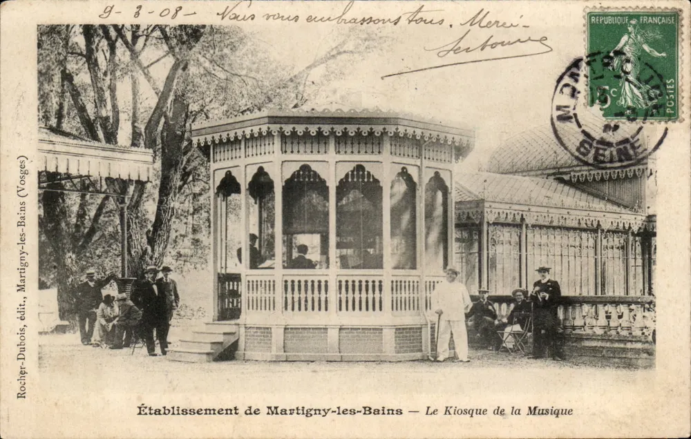 Martigny-les-Bains Einrichtung — Der Musikkiosk — Rocher-Dubois, Verlag, Martigny-les-Bains (Vosges) - Vorderseite