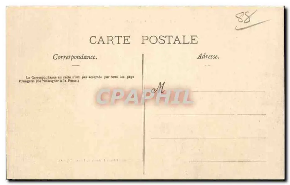 Épinal - Vista geral — Edição J. Armand, Épinal (Depositado) - Verso