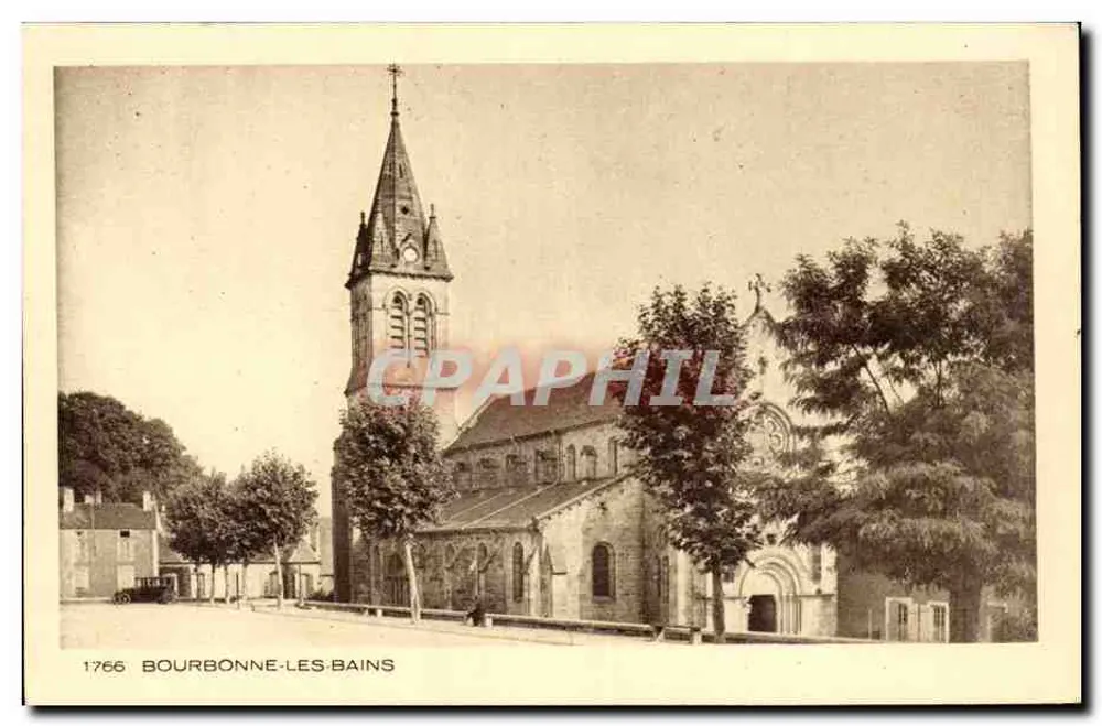 Bourbonne-les-Bains — Igreja — Coleção Les Voyages, editada por Braun & Cie - Frente