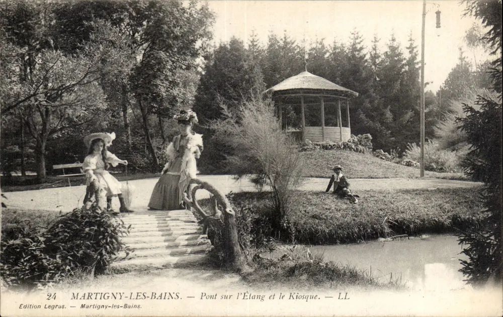 Martigny-les-Bains — Brücke über den See und das Kino — Edition Legras, Nr. 24 - Vorderseite
