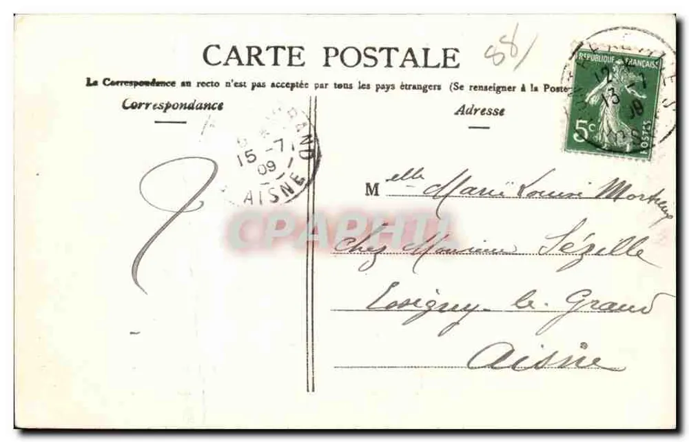 Um beijo de Contrexéville — cartão postal decorativo com colagem de vistas — editor desconhecido - Verso