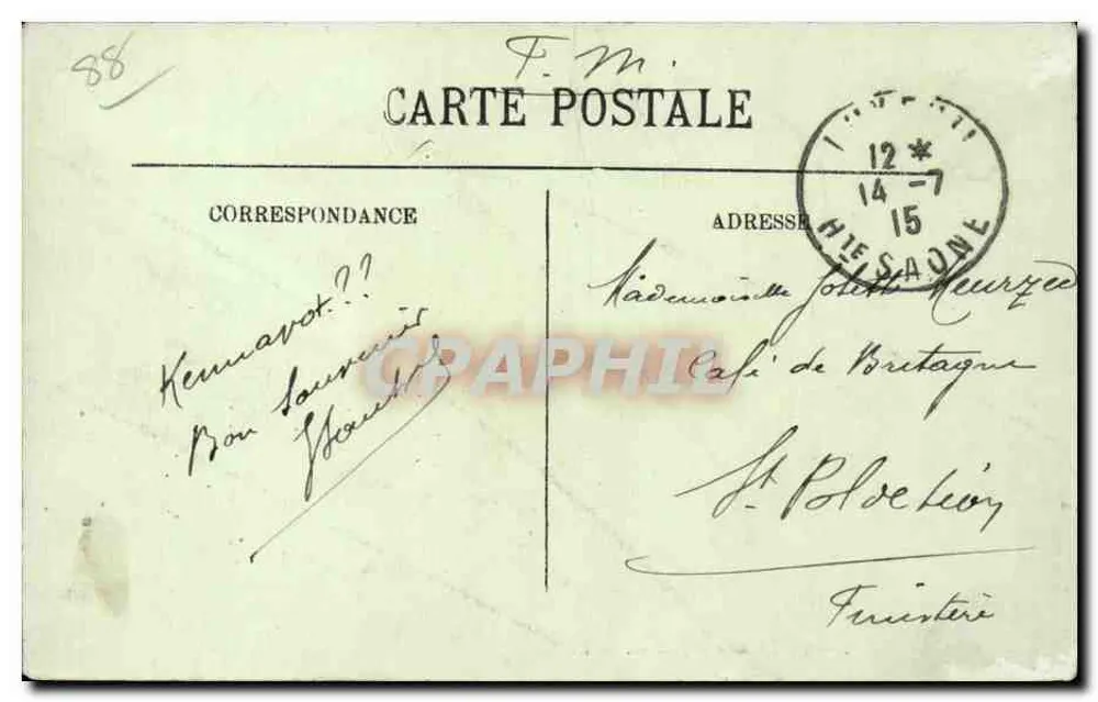 Gérardmer — Popüler Tiyatro — LL - Arka yüz