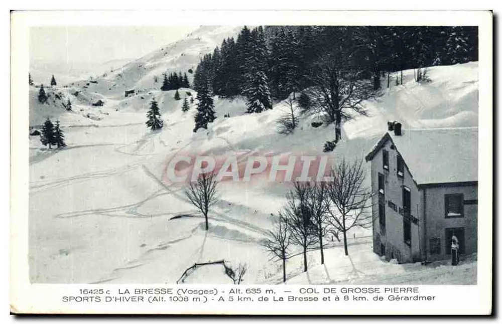 La Bresse (Vosges) — Col de Grosse Pierre — Wintersport — Verlag Braun & Cie, Mulhouse-Dornach - Vorderseite