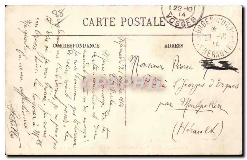 Gérardmer — Panoramablick auf die Stadt und den See — Verlag LL, Nr. 187 - Rückseite
