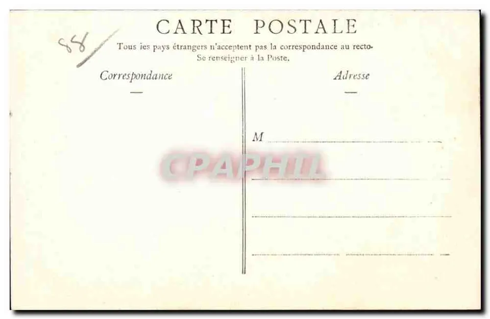 Gérardmer — Vista della Roche du Renard — Clichés e edizione A. Largeron - Verso