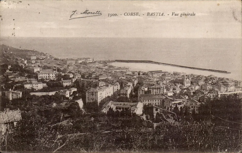 Bastia — Allgemeiner Blick — J. Moretti, n° 3500 - Vorderseite