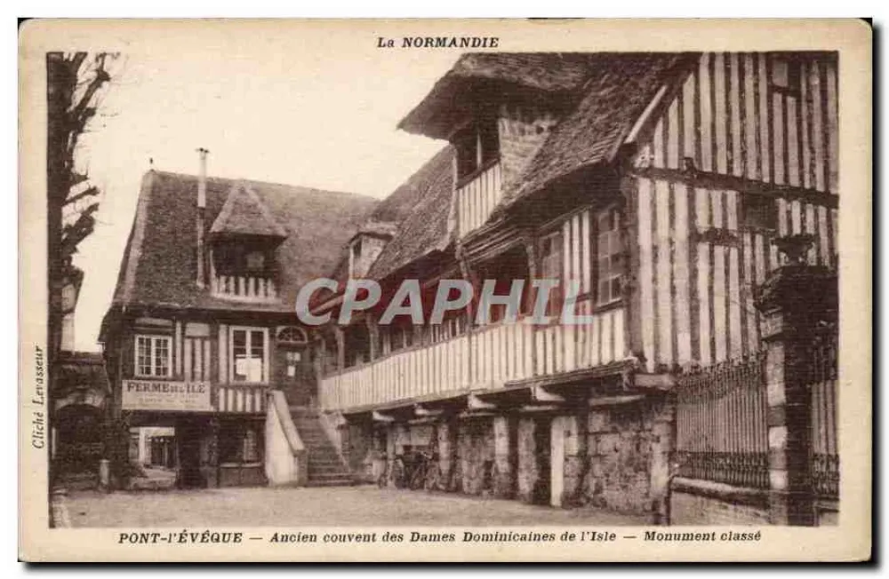 Pont-l'Évêque — Ehemaliges Konvent der Dominikanerinnen von der Insel — Klassifiziertes Denkmal — Cliché Levassour - Vorderseite