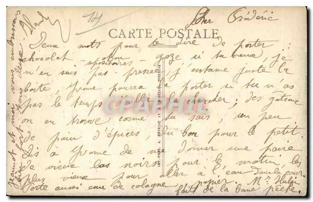 Luc-sur-Mer (Calvados) — A Praia com Maré Alta - Verso