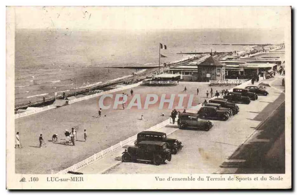 LUC-sur-MER — Übersicht des Sportplatzes und des Stadions — Cie des Arts Photo Mécaniques - Vorderseite