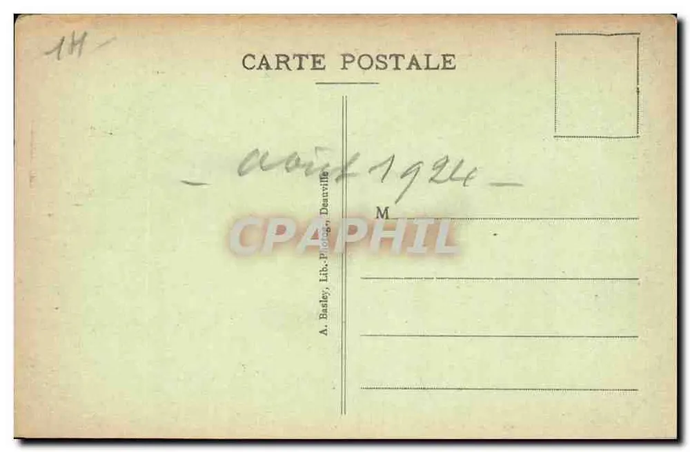 Déauville - Promenade de la Terrasse — Verleger A. Basley, Nr. 218 - Rückseite