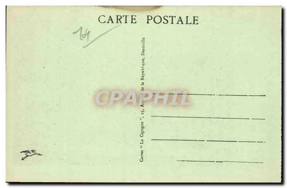 Deauville, Der Blütenstrand — Platz und Hotel Morny — Verlag La Gigogne, Nr. 9 - Rückseite