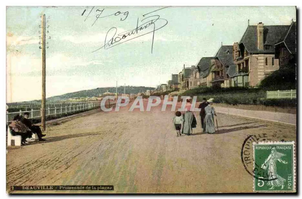 Deauville - Promenade de la plage — editor AOP PHOTO, n°2 - Frente