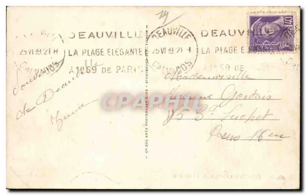 Deauville-Plage Fleurie — Molo — n°30 - Rewers
