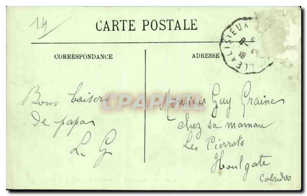 Deauville — Blick auf die Gärten — LL. n° 330 - Rückseite