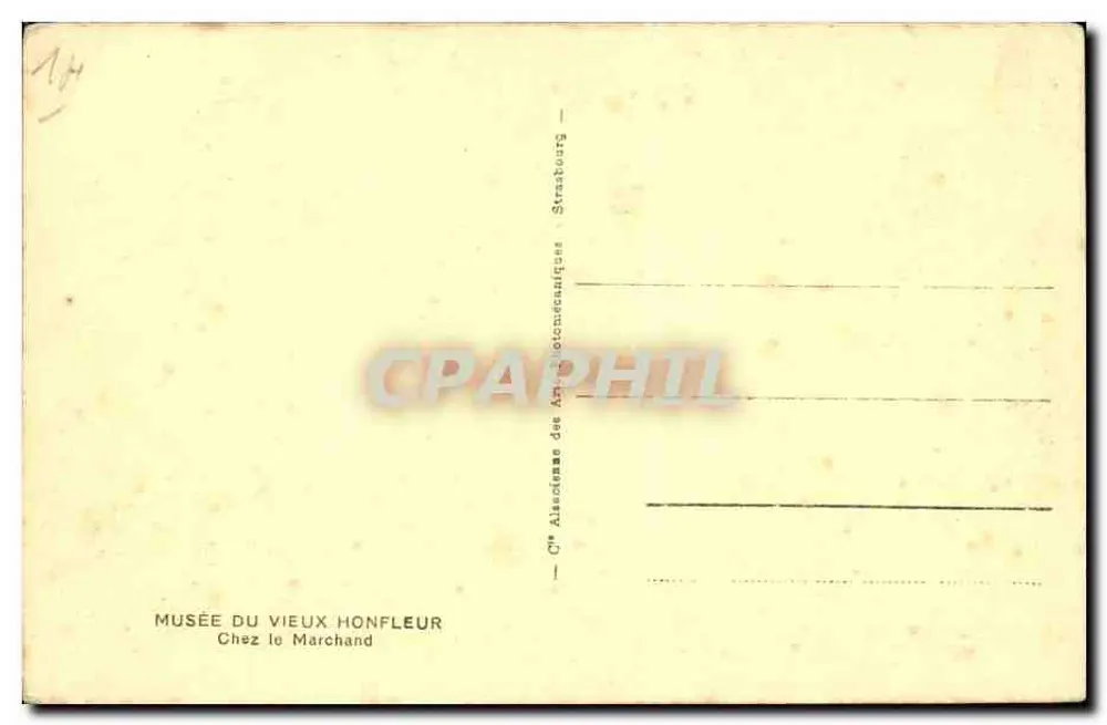 Museu do Velho Honfleur — Na Loja — Editora: C.M. Alsacianos das Antiguidades Honfleuraisas - Verso