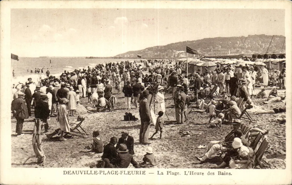 Deauville-Plage-Fleurie — Die Strand. Die Badezeit. - Vorderseite
