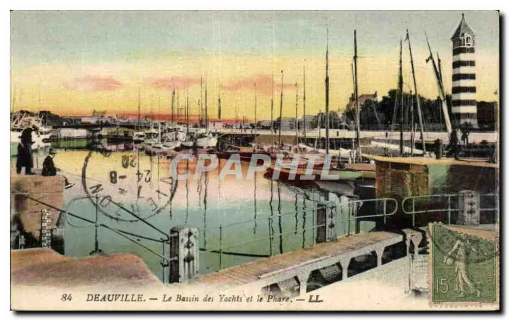 Deauville — Der Yachthafen und der Leuchtturm — LL - Vorderseite