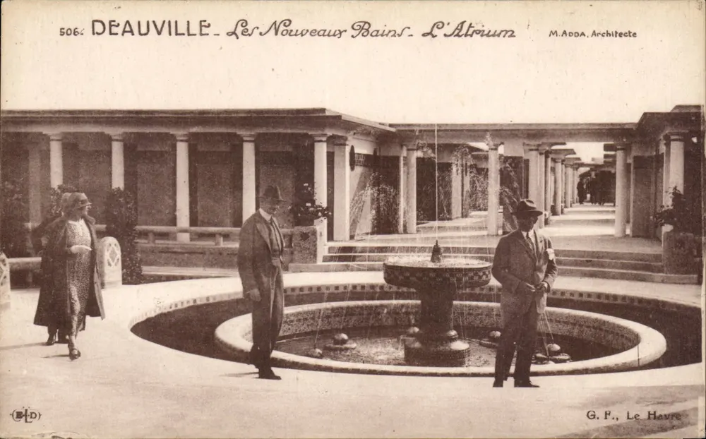 Deauville - Die Neuen Bäder. Das Atrium — M. Adda, Architekt - Vorderseite