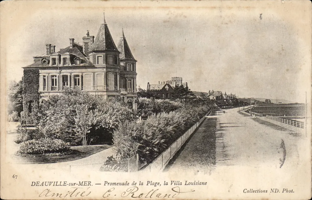 Deauville-sur-Mer — Promenade de la Plage, die Villa Louisiane — Collections ND. Phot. - Vorderseite