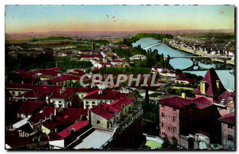 Tito — Vista aérea — Edições M. Beriaud, Montauban - Frente